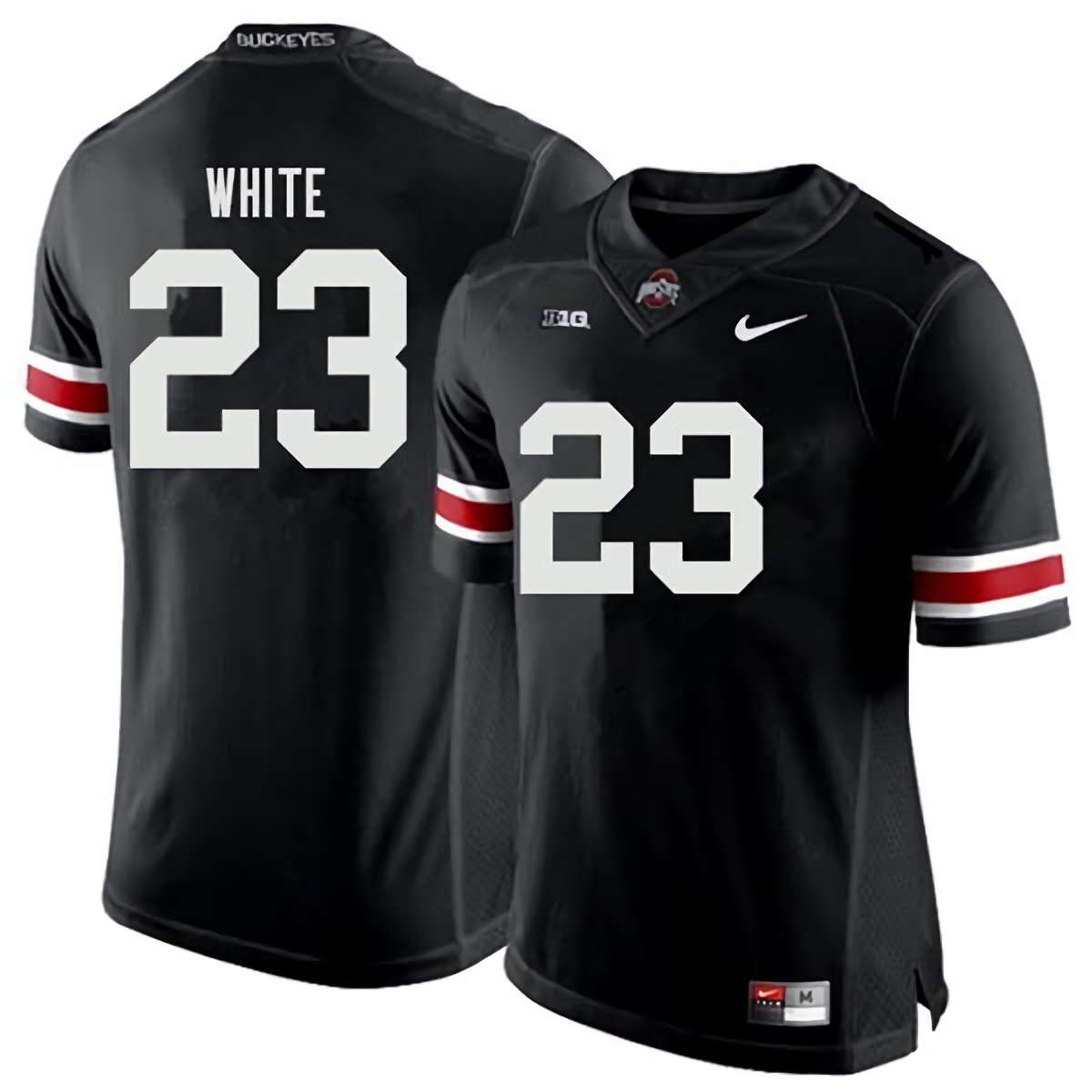 De'Shawn White Ohio State Buckeyes Men's NCAA #23 Nike Black College Stitched Football Jersey RUK1856KQ